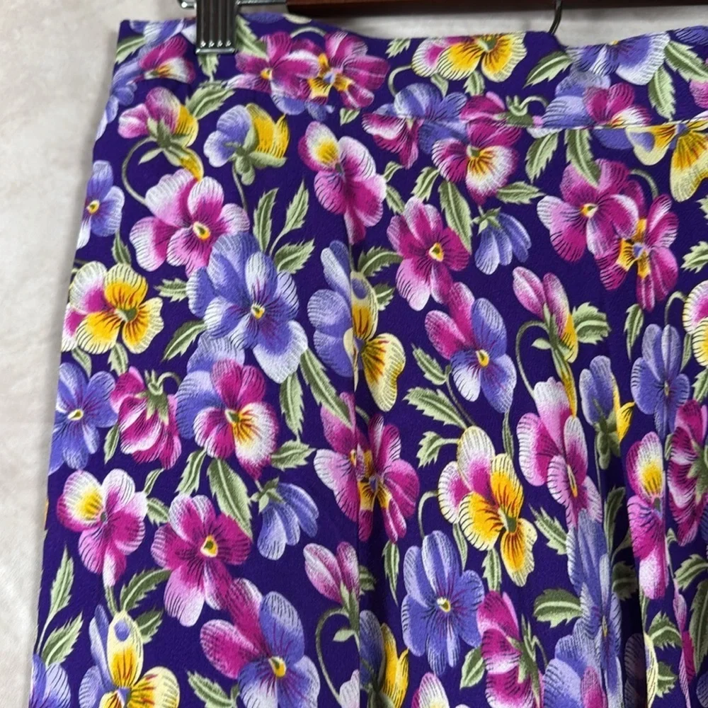 VTG Herman Geist Floral Maxi Skirt NWT Prairie Peasant Boho Cottagecore Women 14 - Picture 2 of 9